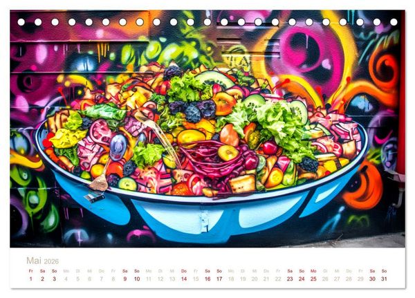 Produktbild: FAST FOOD STREET STYLE (Tischkalender 2026 DIN A5 quer), CALVENDO Monatskalender