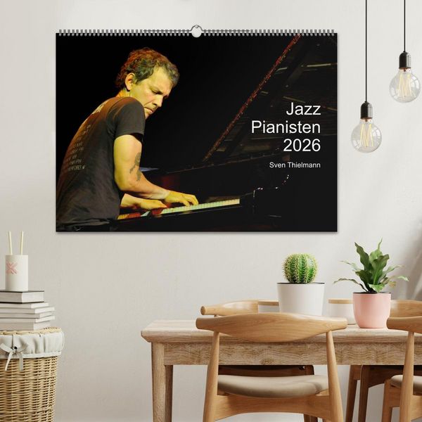 Produktbild: Jazz Pianisten 2026 (Wandkalender 2026 DIN A2 quer), CALVENDO Monatskalender
