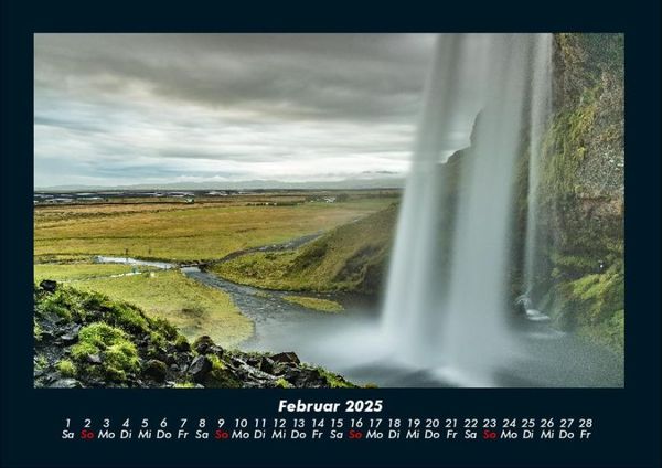 Produktbild: Wasserf&auml;lle 2025 Fotokalender DIN A4