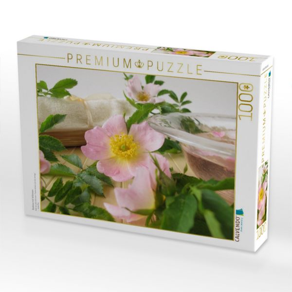 Produktbild: CALVENDO Puzzle Badetee mit Wildrosen | 1000 Teile Lege-Gr&ouml;&szlig;e 64x48cm Foto-Puzzle f&uuml;r gl&uuml;ckliche Stunden