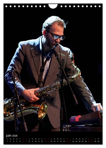 Produktbild: Jazz on sax (Calendrier mural 2026 DIN A4 horizontal), CALVENDO calendrier mensuel