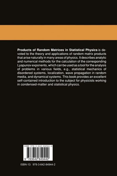 Produktbild: Products of Random Matrices