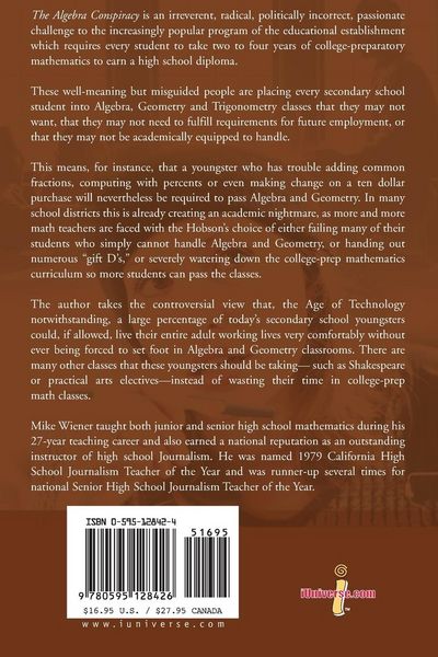 Produktbild: The Algebra Conspiracy
