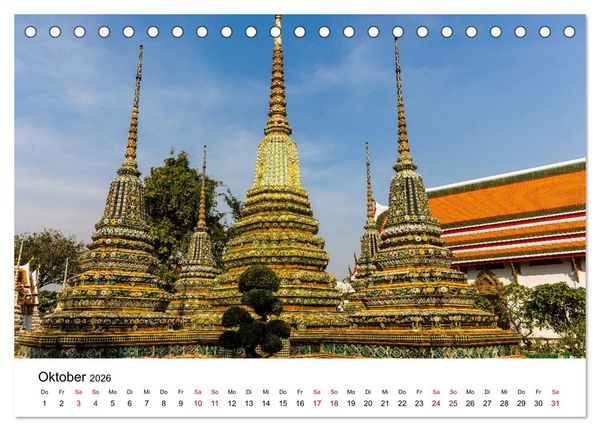 Produktbild: 3 Tage Bangkog (Tischkalender 2026 DIN A5 quer), CALVENDO Monatskalender