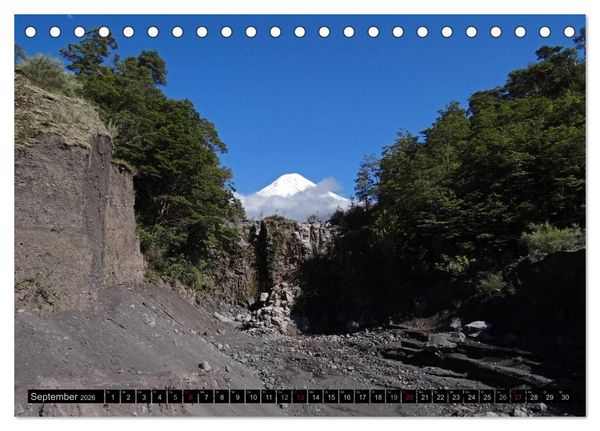 Produktbild: Tanz auf dem Vulkan - Osorno (Chile) (Tischkalender 2026 DIN A5 quer), CALVENDO Monatskalender