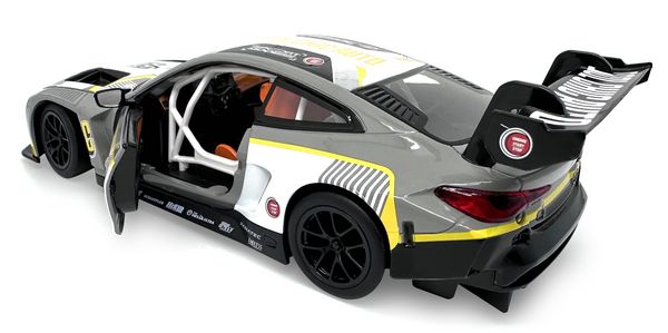 Produktbild: BMW M4 GT3 Diecast 1:24 grau inkl. Knopfzellen