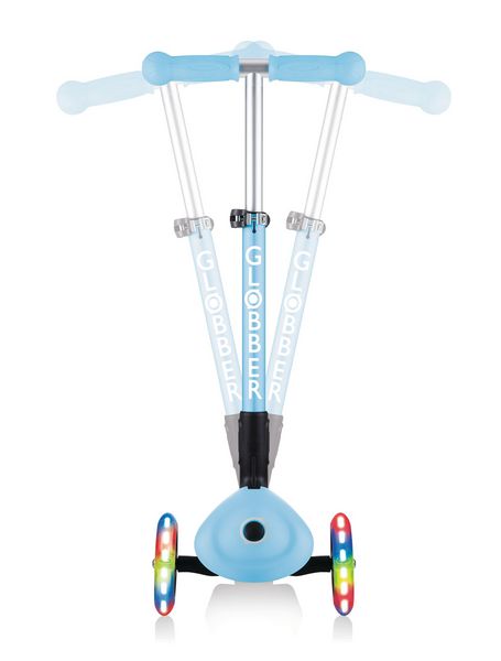 Produktbild: GLOBBER JUNIOR FOLDABLE FANTASY LIGHTS pastellblau-Flowers, mit Leuchtrollen