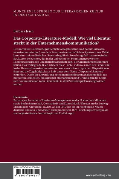 Produktbild: Das Corporate-Literature-Modell: Wie viel Literatur steckt in der Unternehmenskommunikation?