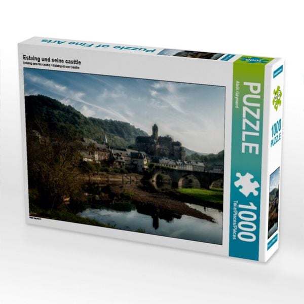 Produktbild: CALVENDO Puzzle Estaing und seine casttle | 1000 Teile Lege-Gr&ouml;&szlig;e 64x48cm Foto-Puzzle f&uuml;r gl&uuml;ckliche Stunden