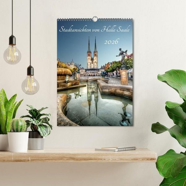 Produktbild: Stadtansichten von Halle Saale 2026 (Wandkalender 2026 DIN A3 hoch), CALVENDO Monatskalender