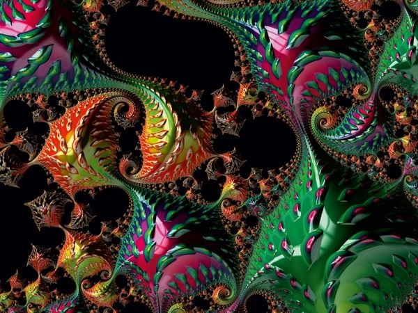 Produktbild: CALVENDO Puzzle Funny Chameleon Fractals | 1000 Teile Lege-Gr&ouml;&szlig;e 64x48cm Foto-Puzzle f&uuml;r gl&uuml;ckliche Stunden