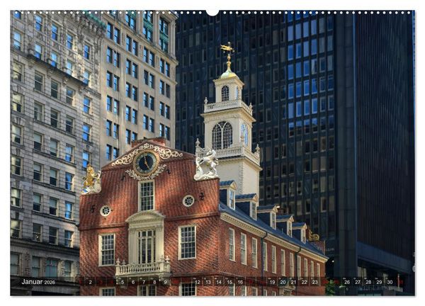 Produktbild: Boston - Stadt der Kontraste (hochwertiger Premium Wandkalender 2026 DIN A2 quer), Kunstdruck in Hochglanz