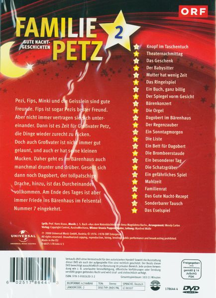Produktbild: Familie Petz - Gute Nacht-Geschichten 2