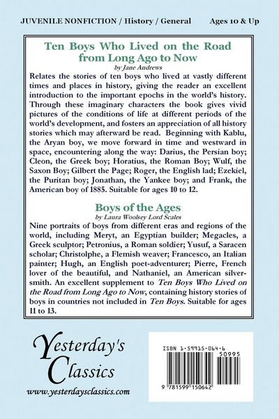 Produktbild: Ten Boys Who Lived on the Road from Long Ago to Now (Yesterday's Classics)