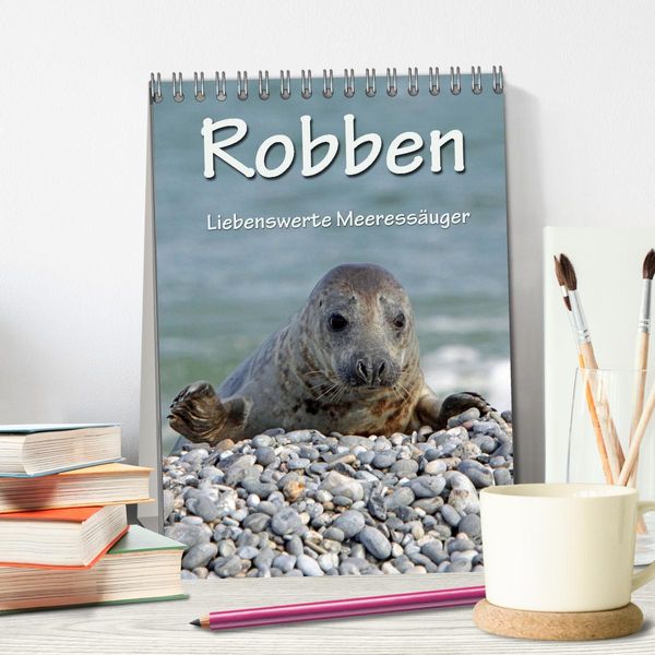 Produktbild: Robben (Tischkalender 2026 DIN A5 hoch), CALVENDO Monatskalender