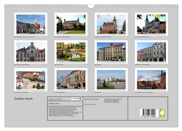 Produktbild: Zwittau heute (Wandkalender 2026 DIN A3 quer), CALVENDO Monatskalender
