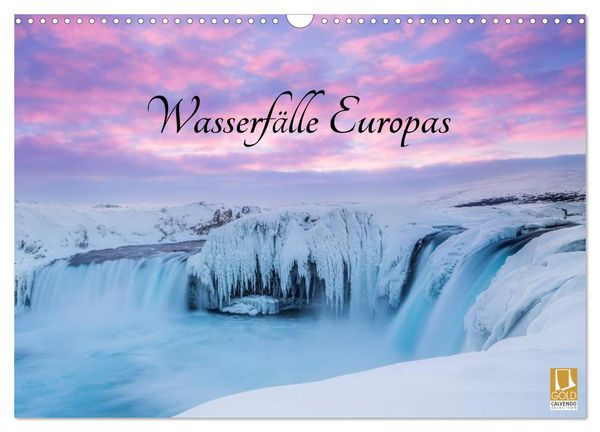 Wasserfälle Europas (Wandkalender 2026 DIN A3 quer), CALVENDO Monatskalender