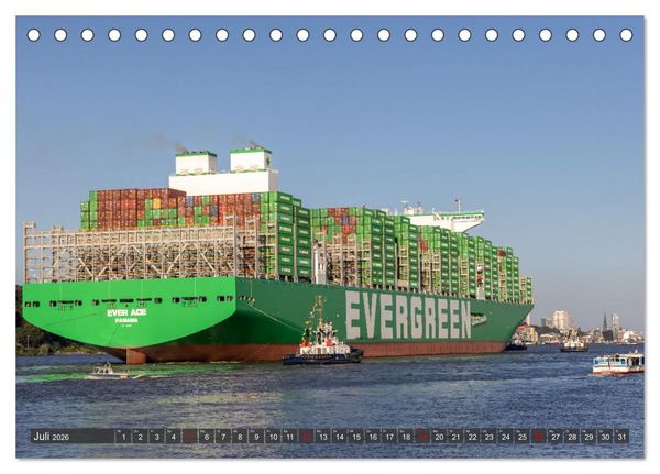Produktbild: Hamburg - Die Weltstadt an der Waterkant (Tischkalender 2026 DIN A5 quer), CALVENDO Monatskalender