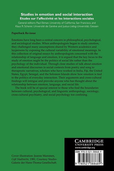 Produktbild: Language and the Politics of Emotion