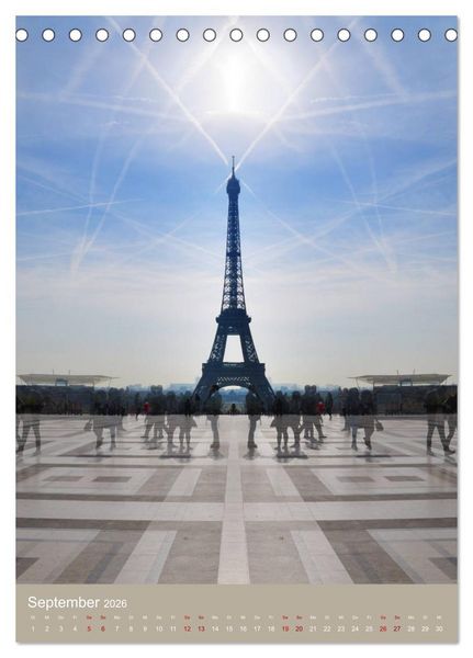 Produktbild: Erlebe mit mir Paris (Tischkalender 2026 DIN A5 hoch), CALVENDO Monatskalender