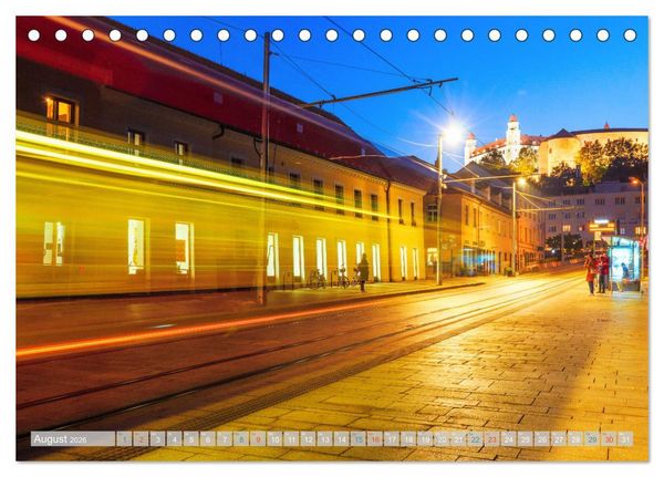 Produktbild: Zauberhaftes Bratislava - Entz&uuml;ckende Hauptstadt der Slowakai an der Donau (Tischkalender 2026 DIN A5 quer), CALVENDO Monatskalender