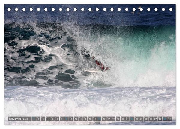 Produktbild: Faszination Surfen (Tischkalender 2026 DIN A5 quer), CALVENDO Monatskalender