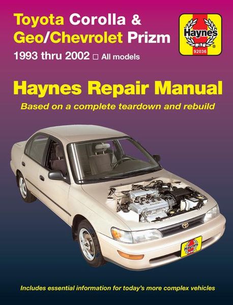 Produktbild: Haynes, J: Toyota Corolla & Geo/Chevrolet Prizm 1993 Thru 20