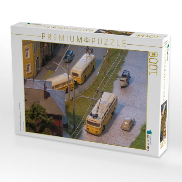 Produktbild: CALVENDO Puzzle Eheim Trolleybusse als Erg&auml;nzung zur Modellbahn | 1000 Teile Lege-Gr&ouml;&szlig;e 64x48cm Foto-Puzzle f&uuml;r gl&uuml;ckliche Stunden