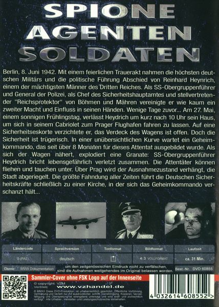 Produktbild: Spione, Agenten, Soldaten - Folge 6: Das Attentat auf Reinhard Heydrich
