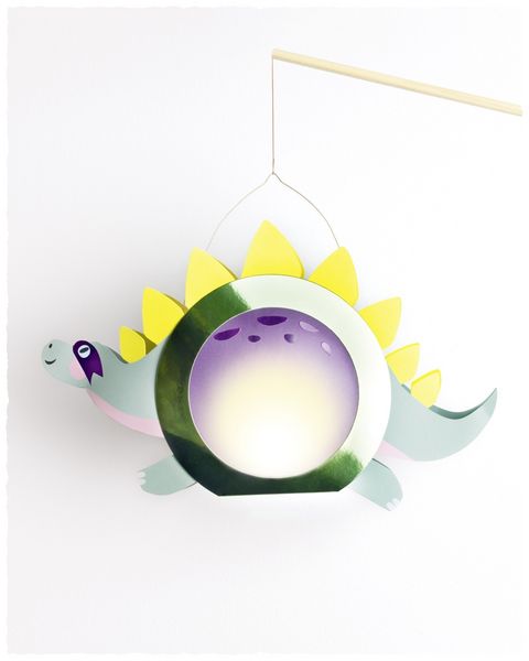 Produktbild: FOLIA Bastelartikel Laternen-Bastelsets SUPER DINOS, inkl. 1 LED-Licht und Batterien