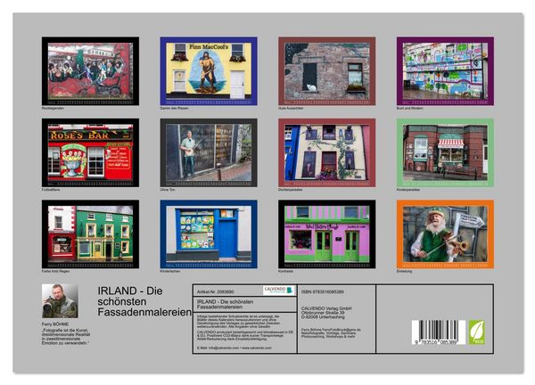 Produktbild: IRLAND - Die sch&ouml;nsten Fassadenmalereien (hochwertiger Premium Wandkalender 2026 DIN A2 quer), Kunstdruck in Hochglanz