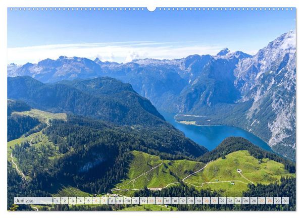 Produktbild: Berchtesgadener Land - Welt der Berge und Seen (Wandkalender 2026 DIN A2 quer), CALVENDO Monatskalender