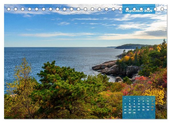 Produktbild: New England - Vielfalt einer Region (Tischkalender 2026 DIN A5 quer), CALVENDO Monatskalender