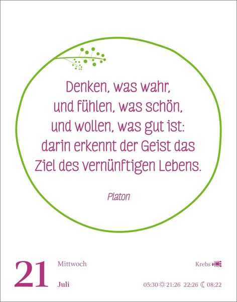 Produktbild: Heute ist dein Tag! Tagesabrei&szlig;kalender 2027 - 313 positive Zitate f&uuml;r 2027