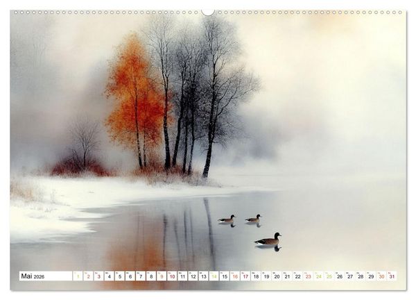 Produktbild: Wintertr&auml;ume &ndash; Zauberhafte Landschaften (hochwertiger Premium Wandkalender 2026 DIN A2 quer), Kunstdruck in Hochglanz