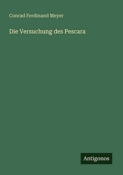 Produktbild: Die Versuchung des Pescara