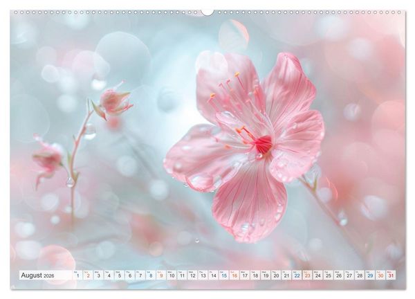 Produktbild: Etherial flowers (High Quality Premium Wall Calendar 2026 DIN A2 landscape),CALVENDO 12 Month Wall Calendar