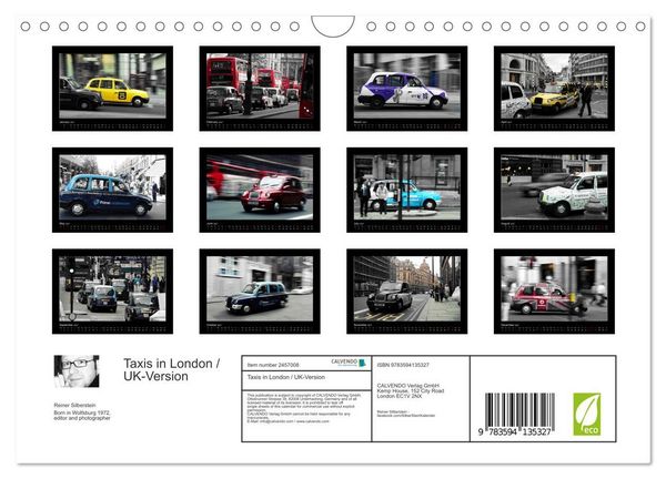 Produktbild: Taxis in London / UK-Version (Wall Calendar 2027 DIN A4 landscape), CALVENDO 12 Month Wall Calendar
