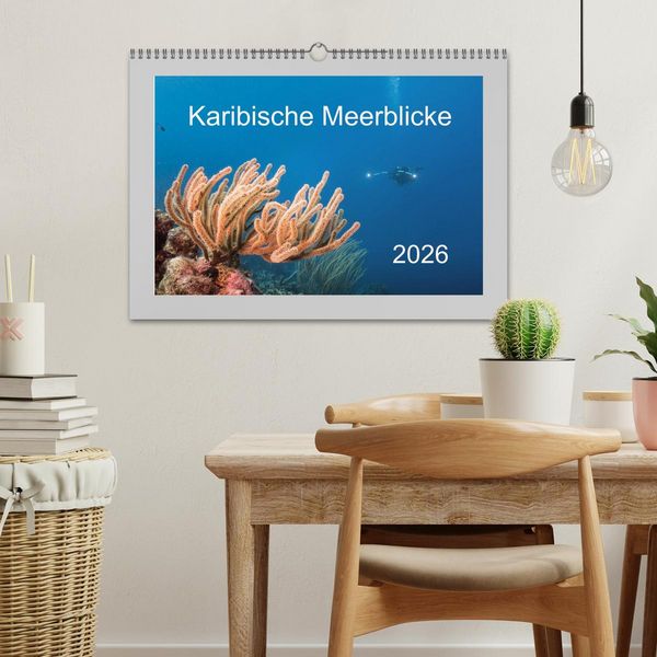 Produktbild: Karibische Meerblicke (Wandkalender 2026 DIN A3 quer), CALVENDO Monatskalender
