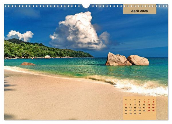 Produktbild: Ein Paradies aus Sand und Meer (Wandkalender 2026 DIN A3 quer), CALVENDO Monatskalender
