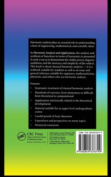 Produktbild: Harmonic Analysis and Applications