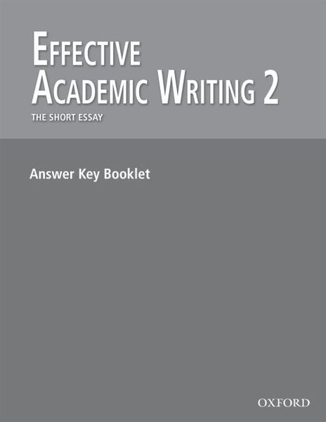 Produktbild: Effective academic writing answer key vol 2