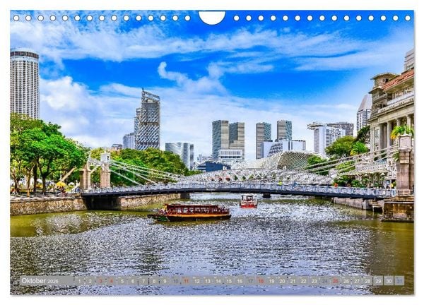 Produktbild: Singapur - Asiatische Lifestyle Metropole (Wandkalender 2026 DIN A4 quer), CALVENDO Monatskalender