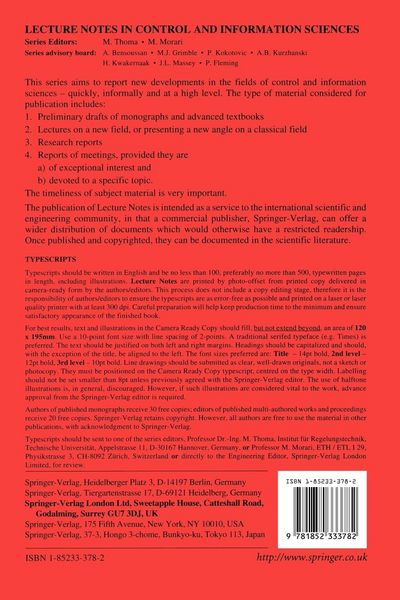 Produktbild: Advances in the Control of Nonlinear Systems