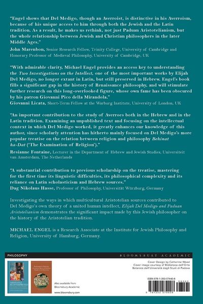 Produktbild: Elijah Del Medigo and Paduan Aristotelianism