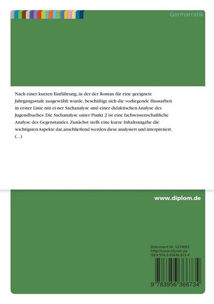Produktbild: Didaktische Analyse und Sachanalyse des Kinder- und Jugendromans "Ich h&auml;tte Nein sagen k&ouml;nnen" von Annika Thor