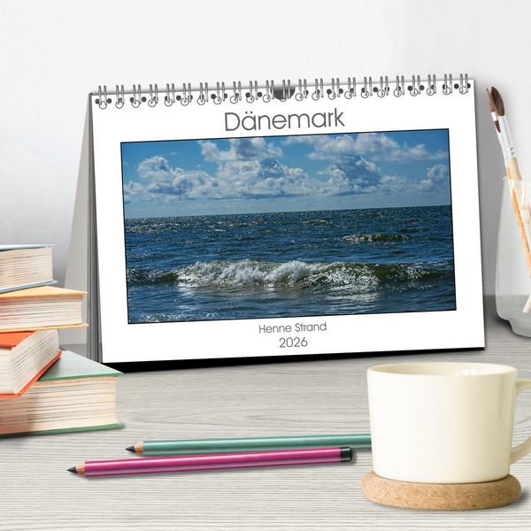 Produktbild: D&auml;nemark - Henne Strand (Tischkalender 2026 DIN A5 quer), CALVENDO Monatskalender