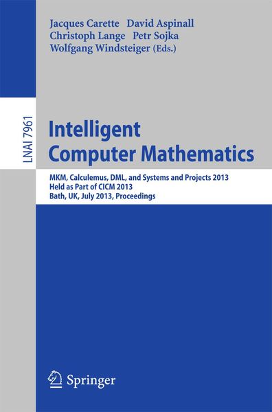 Produktbild: Intelligent Computer Mathematics