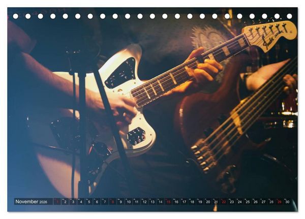 Produktbild: Gitarren - Live (Tischkalender 2026 DIN A5 quer), CALVENDO Monatskalender