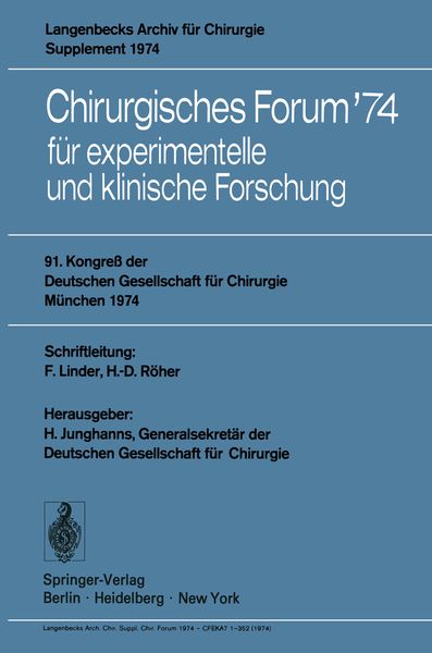 Produktbild: Chirurgisches Forum &rsquo;74